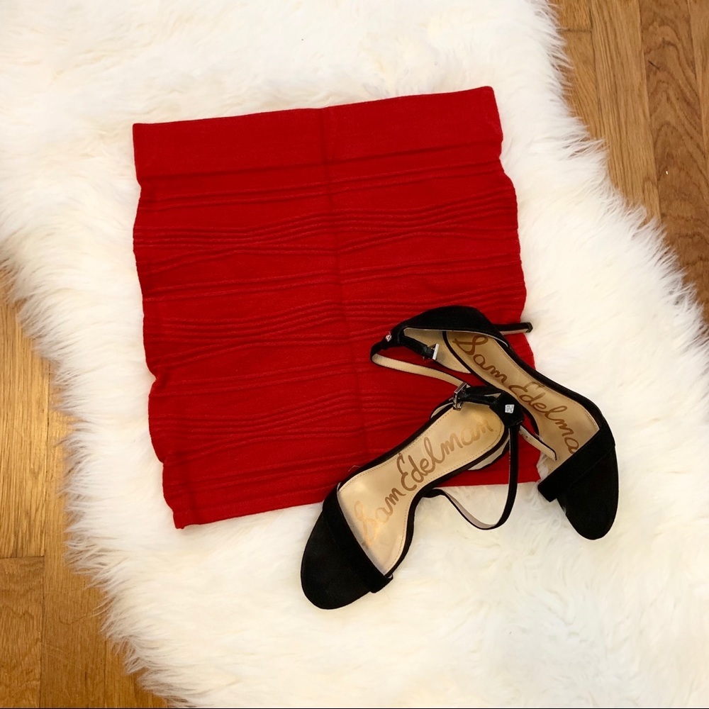 Orangie-red Mini Skirt